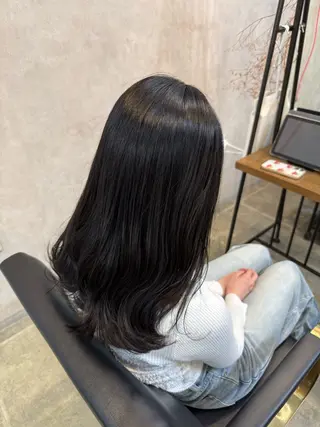 セミロング カラー オルソーヘアー所属・maco /カラー・縮毛矯正のヘアスタイル