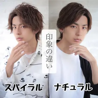 メンズ Soleria 田中慎一のヘアスタイル