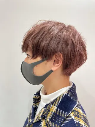 カラー メンズ 韓国風ハッシュカット 似合わせレイヤー池袋のヘアスタイル