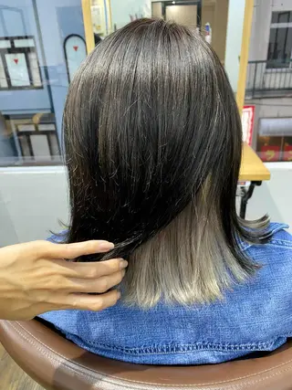 ミディアム カラー IwAsh大和駅前店 河野亜里香のヘアスタイル