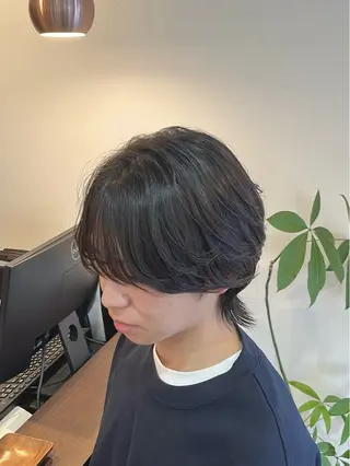 パーマ メンズ 今在家 玲【艶髪スト レート/メンズ】のヘアスタイル