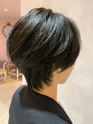 ショート カラー パーマ ヘアアレンジ ショートカット fropeのヘアスタイル