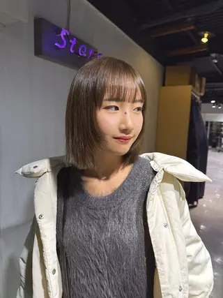 ショート カラー NANAMI🩵 大人可愛い韓国ヘアのヘアスタイル