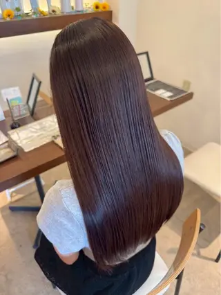 ロング カラー 沖元 統弥のヘアスタイル