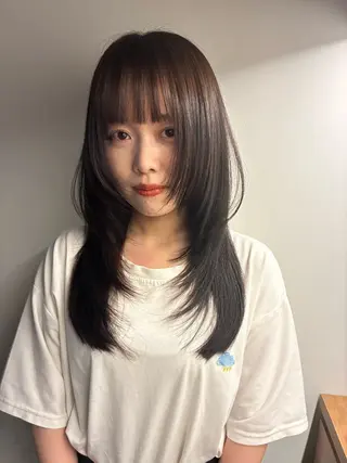 ミディアム nacoハイトーン ベージュ🍒のヘアスタイル