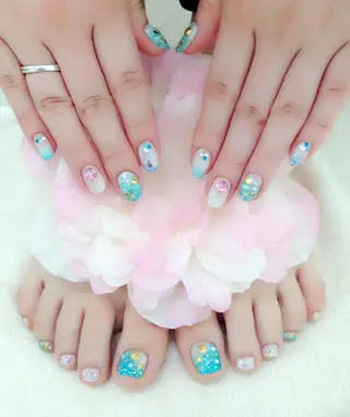 ネイル 🩵池袋heart nail🩵のネイルデザイン