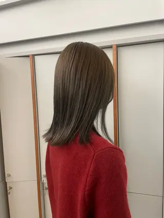 ミディアム カラー 透明感カラー /Shizuki🦤のヘアスタイル