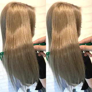 ロング 髪質改善 髪質改善カラーのヘアスタイル