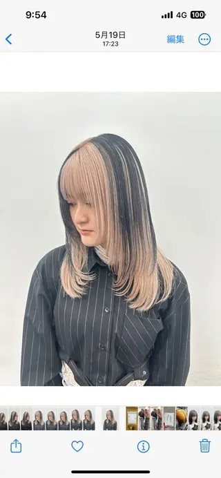ロング MiRI💜地毛級 エクステ✖似合わせ技のヘアスタイル