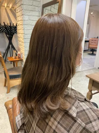ミディアム カラー 心斎橋美容室 ARCHEあやかのヘアスタイル