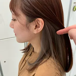 セミロング カラー 🦋　大塚 絢　🦋のヘアスタイル