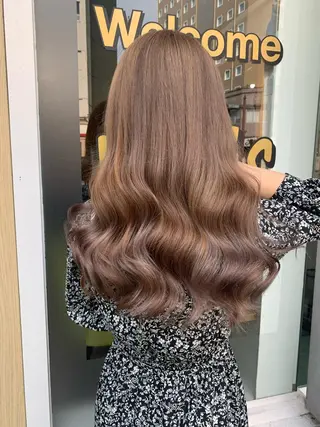 ロング カラー パーマ ヘアアレンジ メンズ キッズ ネイル マツエク・マツパ アイブロウ 🤍韓国風レイヤー/ 艶髪🤍鳥越美羽のヘアスタイル