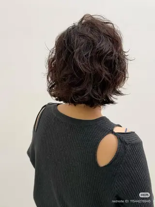 ショート パーマ 金町美容室 お洒落roomルシアのヘアスタイル