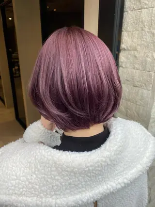 ショート カラー ヘアアレンジ 韓国ヘア┊︎レイヤー ┊︎haruka🌙のヘアスタイル