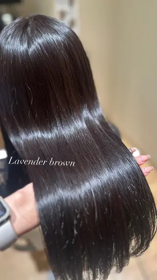 ロング カラー minori🤎 ナチュラル韓国ヘアのヘアスタイル