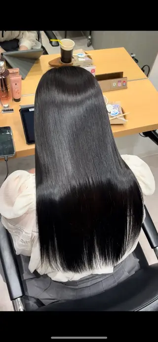 セミロング カラー 髪質改善ヘアケア 艶髪特化/上田のヘアスタイル