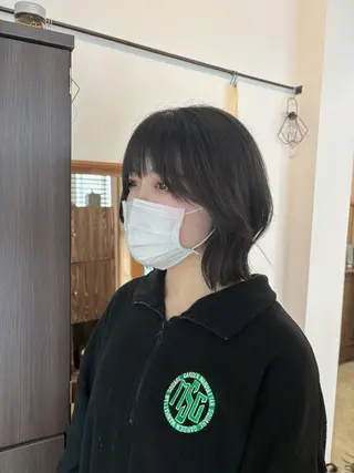 ミディアム 【韓国レイヤー特化 ハッシュカット】のヘアスタイル