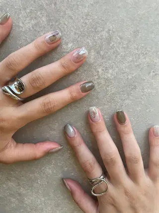 ネイル 【淡色color/ nail】maikoのネイルデザイン