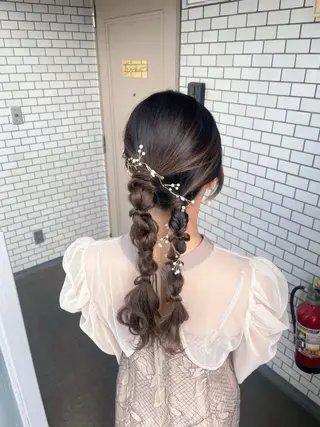 ヘアアレンジ 垢抜けヘアメイク🫧 JURI🪽のヘアスタイル