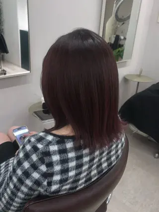 ミディアム カラー hachiyama rinaのヘアスタイル