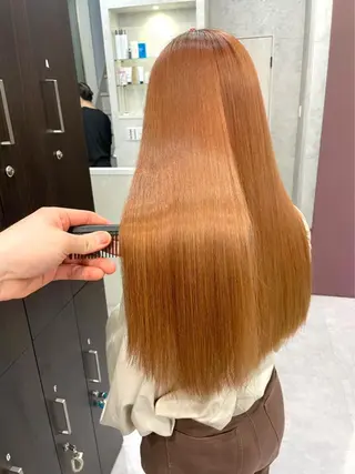 カラー 酸性ストレート 髪質改善のヘアスタイル
