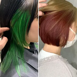 ショート カラー 岡崎勇人/レイヤー/ 韓国/ケラチンTRのヘアスタイル