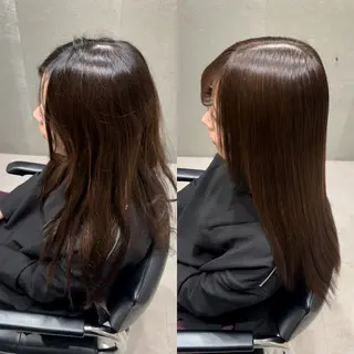 ミディアム カラー 髪質改善ヘアケア 艶髪特化/上田のヘアスタイル