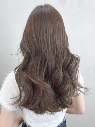セミロング パーマ カラー ヘアアレンジ ITbyALBUM 下北沢店のヘアスタイル