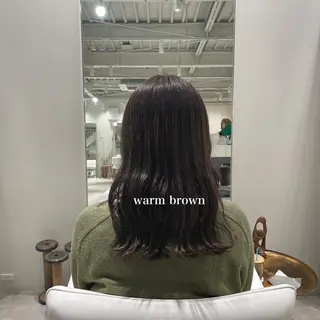 セミロング カラー 峯崎 葵のヘアスタイル