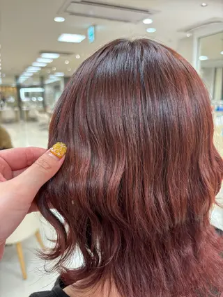 カラー 🎀暖色カラー/透明 感カラー/ひな🎀のヘアスタイル