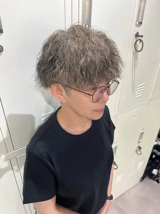 ショート パーマ 🎀FACE。暖色 カラー/カスミ🤍のヘアスタイル