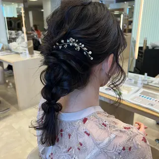 ロング ヘアアレンジ 盛れるレイヤーカット 得意🌹井上美沙のヘアスタイル