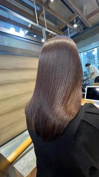 セミロング カラー 当日予約OK⭕️ 佐藤太一のヘアスタイル