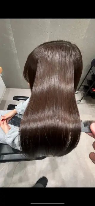 セミロング 髪質改善ヘアケア 艶髪特化/上田のヘアスタイル