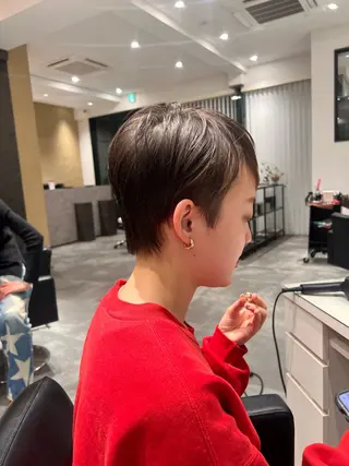 ショート カラー カット/パーマ たるみことりのヘアスタイル