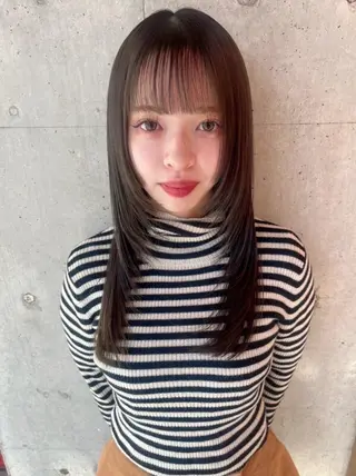 ロング ショート/レイヤー /栄/Ayakaのヘアスタイル