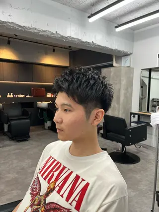 ショート メンズ 釜谷 健二郎のヘアスタイル
