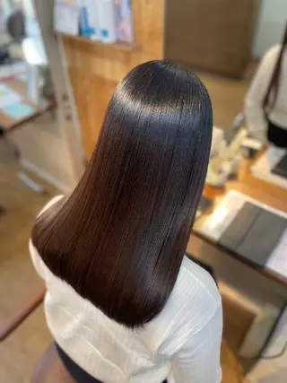 ロング カラー 髪質改善トリートメントループス大倉山店所属・けい もえこのヘアスタイル