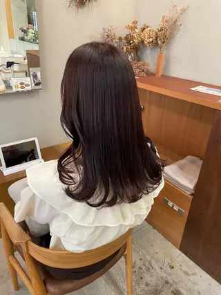 セミロング カラー 山下 悠月のヘアスタイル