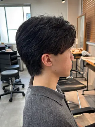 メンズ 保立/フェザーパーマ /メンズカット千葉のヘアスタイル