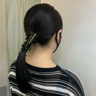 ミディアム カラー ヘアアレンジ 🎀オイダイラ モモカ🎀のヘアスタイル