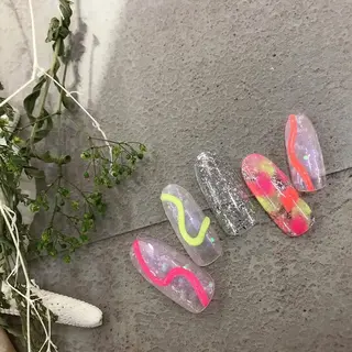 ネイル ⭐︎休業中の練習⭐︎ JNA認定講師髙橋のネイルデザイン