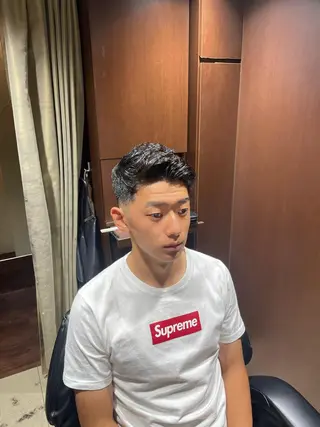 ショート パーマ メンズ ほり たつみのヘアスタイル