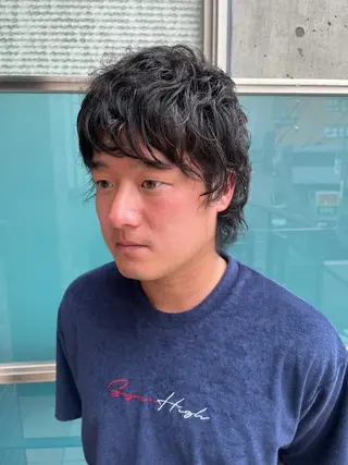 ミディアム カラー パーマ ヘアアレンジ メンズ キッズ ネイル マツエク・マツパ アイブロウ 久木原 ゆりのヘアスタイル