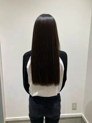 ロング 折本 沙織のヘアスタイル