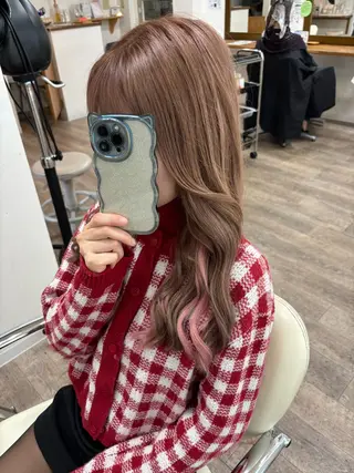 ロング 艶カラー🫧/シール エクステRYOKAのヘアスタイル