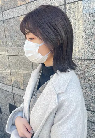 ミディアム カラー 髪質改善/艶髪/大竹 穂香🦉のヘアスタイル