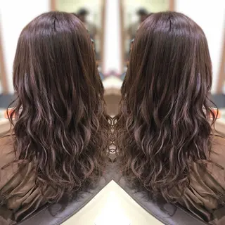 セミロング カラー 韓国レイヤー×透明感 カラー/山崎一輝のヘアスタイル