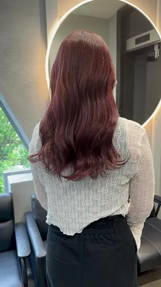 ロング カラー gisel エリナのヘアスタイル