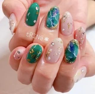 ネイル tRING＊ しいの木台のネイルデザイン